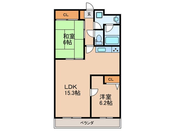 メープルパーク緑の物件間取画像